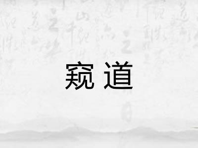 窥道