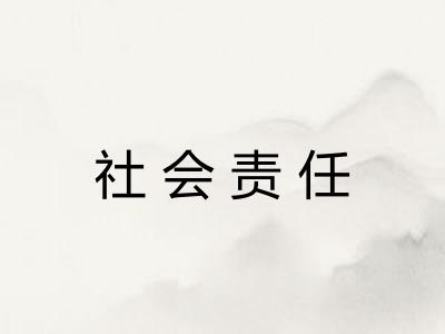 社会责任
