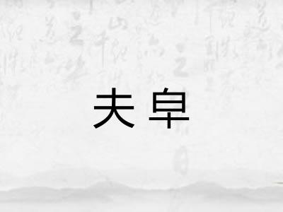 夫皁
