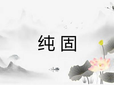 纯固