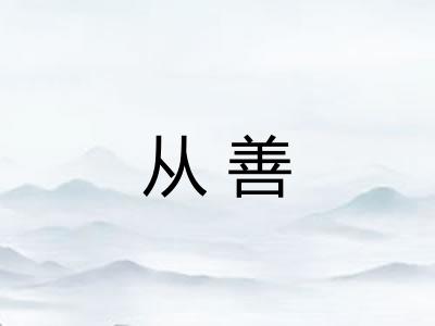 从善
