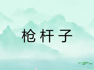 枪杆子