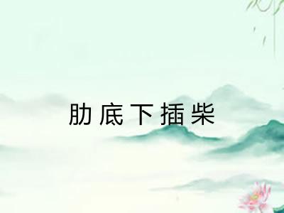 肋底下插柴