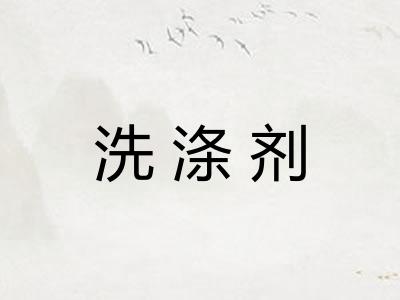 洗涤剂