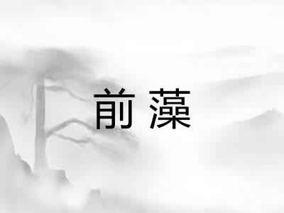 前藻