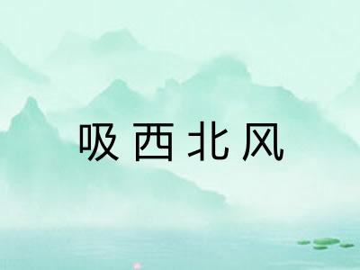 吸西北风