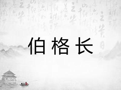 伯格长