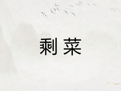 剩菜