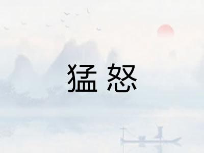 猛怒