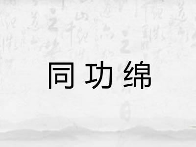同功绵