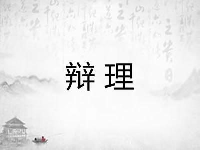 辩理