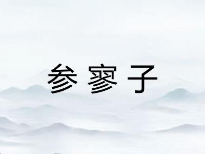 参寥子