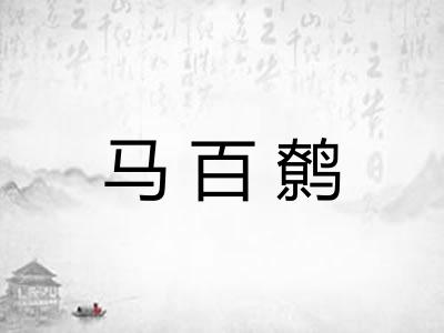 马百鹩