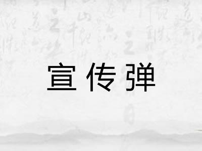 宣传弹