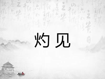 灼见
