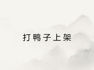 打鸭子上架