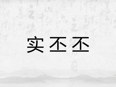 实丕丕
