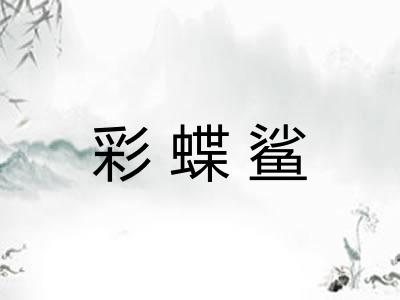 彩蝶鲨