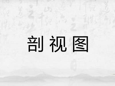 剖视图