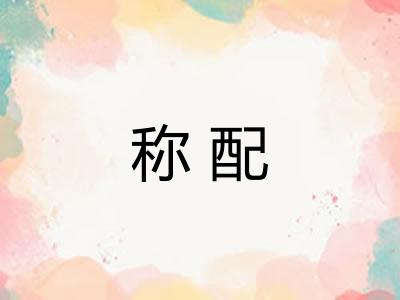 称配