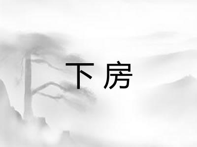 下房