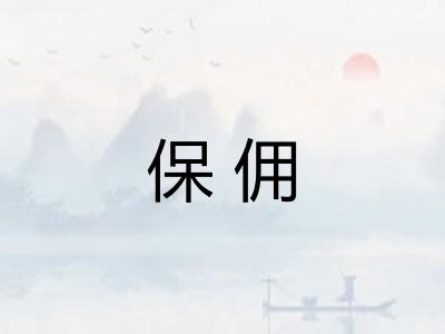 保佣