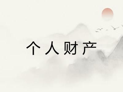 个人财产