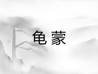 龟蒙