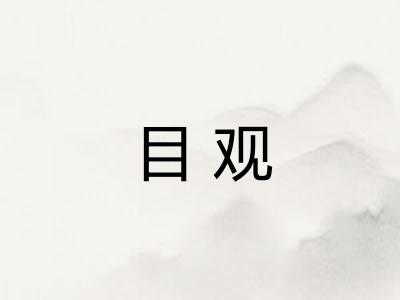 目观