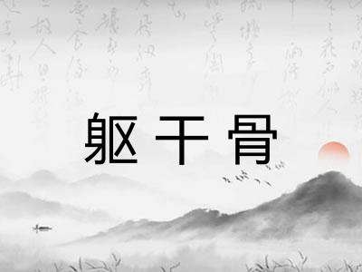 躯干骨