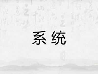 系统