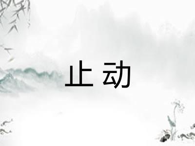 止动