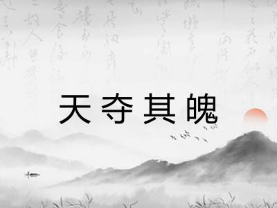 天夺其魄