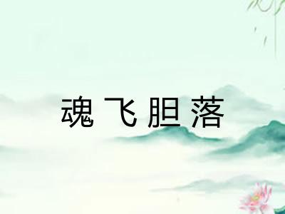 魂飞胆落