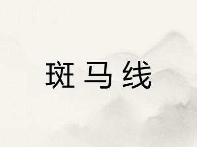 斑马线