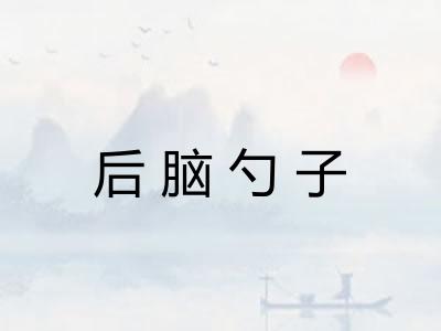 后脑勺子