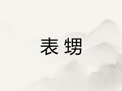 表甥