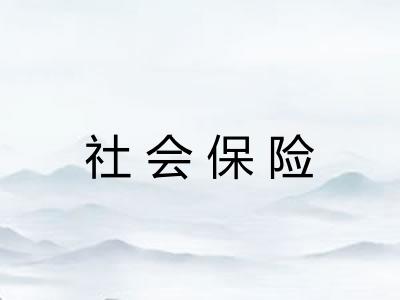 社会保险