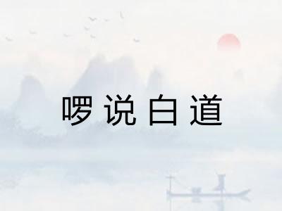 啰说白道