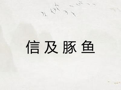 信及豚鱼