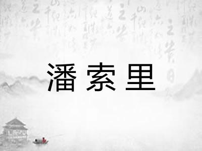 潘索里