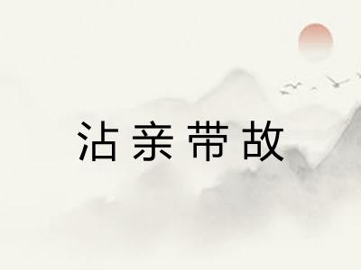 沾亲带故
