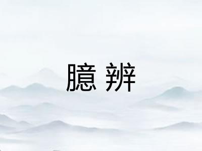 臆辨