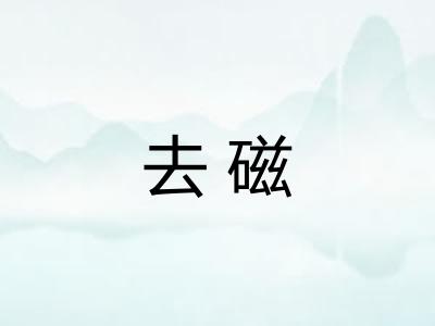 去磁