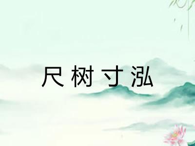 尺树寸泓