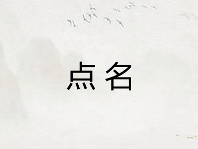点名