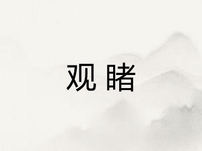 观睹