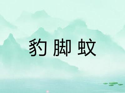 豹脚蚊