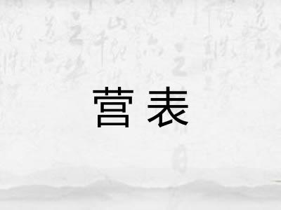 营表