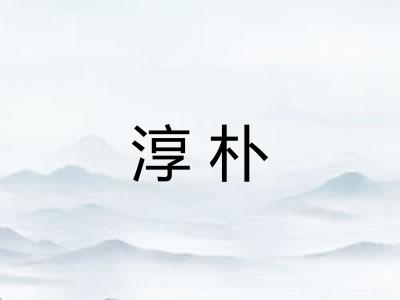 淳朴